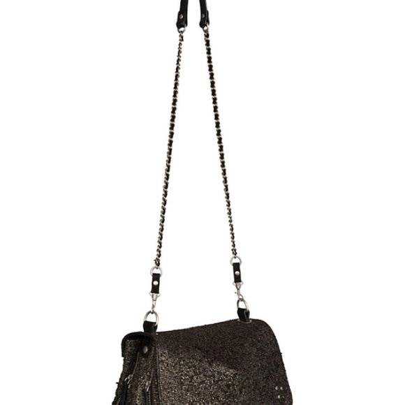 RARE NWT Jerome Dreyfuss Bobi bag in black Lamine suede - Picture 13 of 15